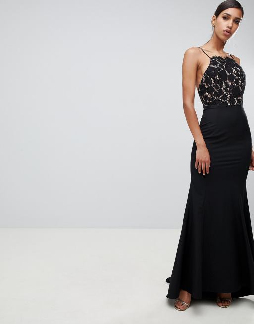 Jarlo square outlet neck sleeveless gown