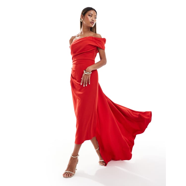 jarlo red lace dress Strapless Dress Jarlo Tall Jarlo Red Lace Dress Jarlo Open Back Maxi Dress  With Fishtail In