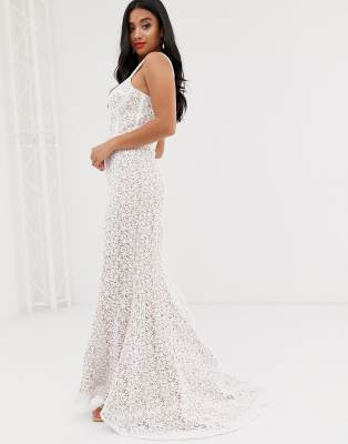 lace corset dress white