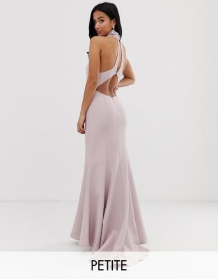 maxi dress with trail