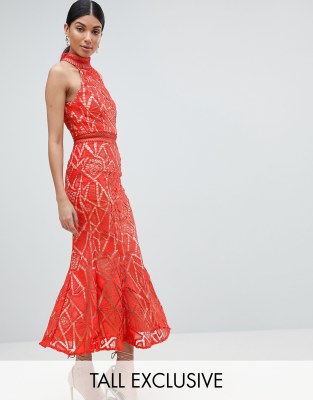 Jarlo red hotsell lace dress