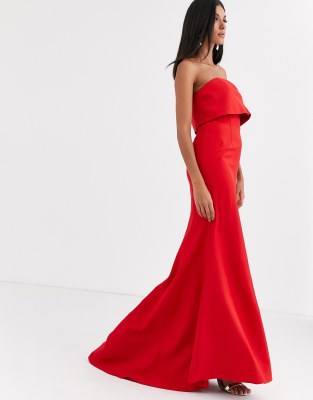 tall red maxi dress