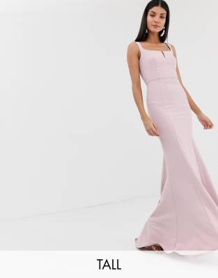 knot tie maxi dress