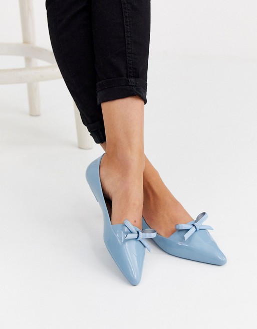 Jason Wu pointed bow ballet flat in blue