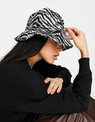 Jayley - Cappello da pescatore con stampa animalier multicolore 