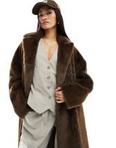 Brave soul arna padded coat discount with faux fur trim hood