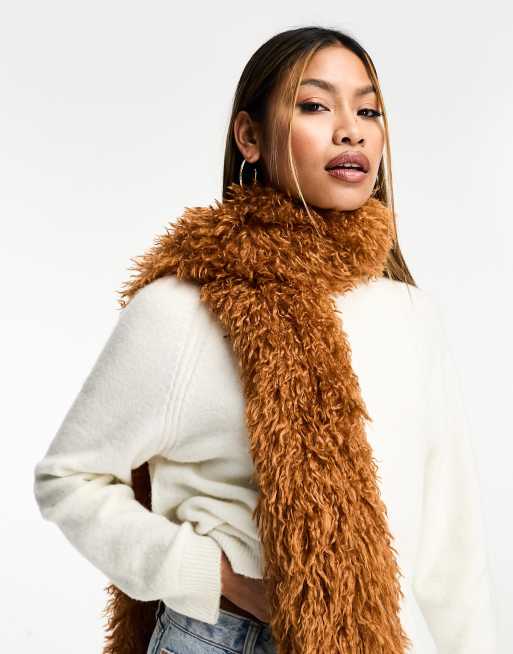 Faux fur scarves & hot sale shawls