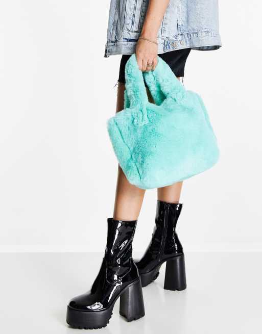 JAYLEY Star Shaped Faux Fur Bag