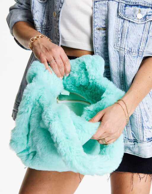 JAYLEY Star Shaped Faux Fur Bag