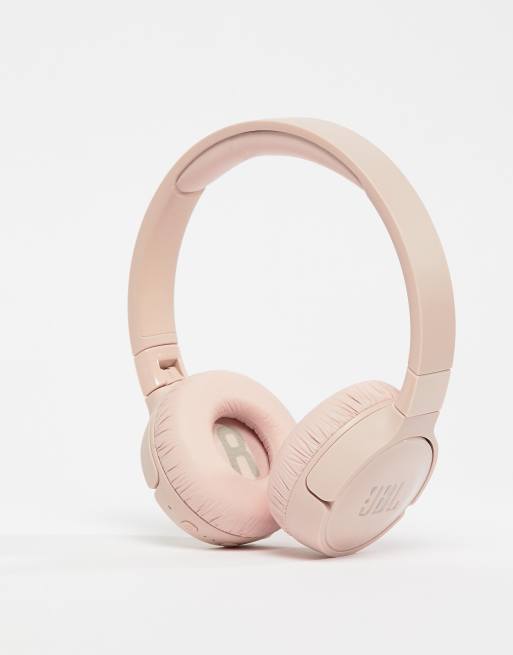 JBL T600 wireless noise cancelling on-ear headphones in pink