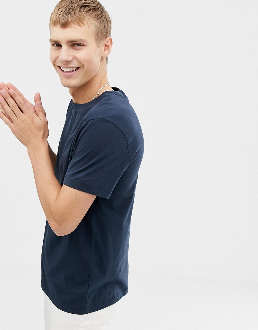 J.Crew Mercantile – Marinblå tvättad t-shirt med rund halsringning