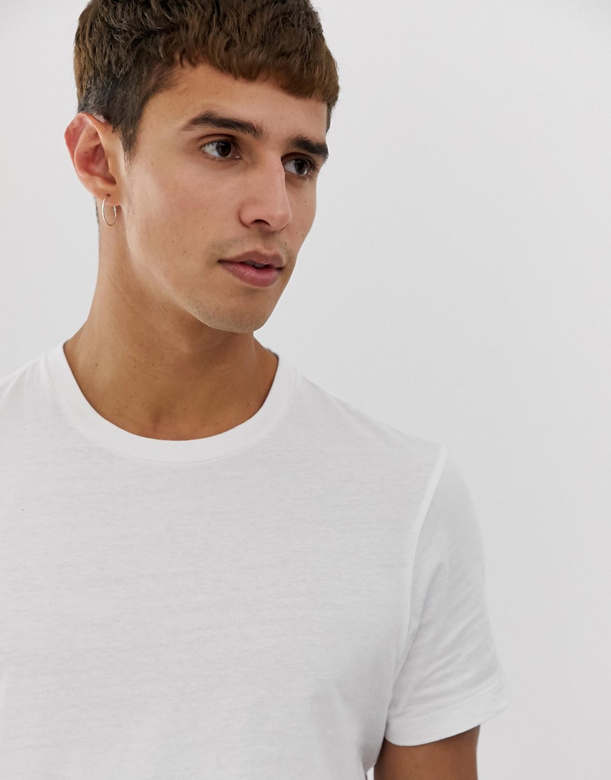 J.Crew Mercantile - T-shirt slim slavata bianca-Bianco