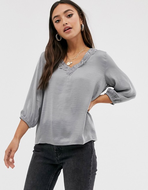 JDY Appa 3/4 sleeve blouse