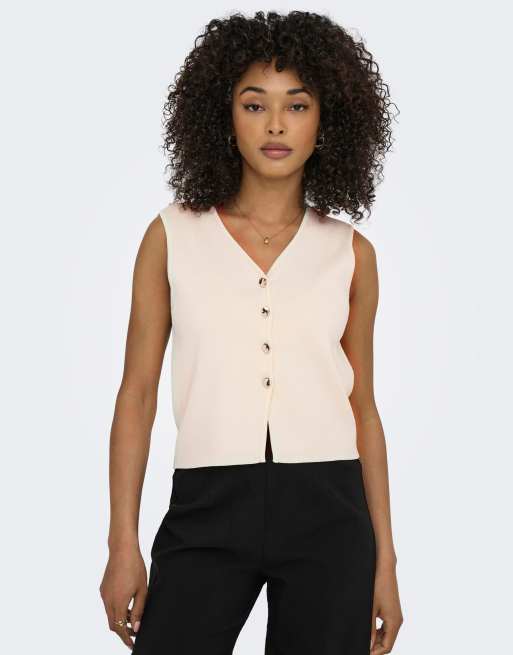 JDY Astra vest i beige, 4 af 7