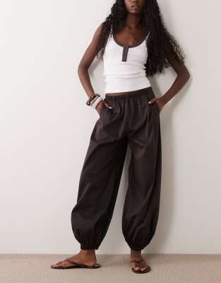 Jdy Balloon Pants In Brown