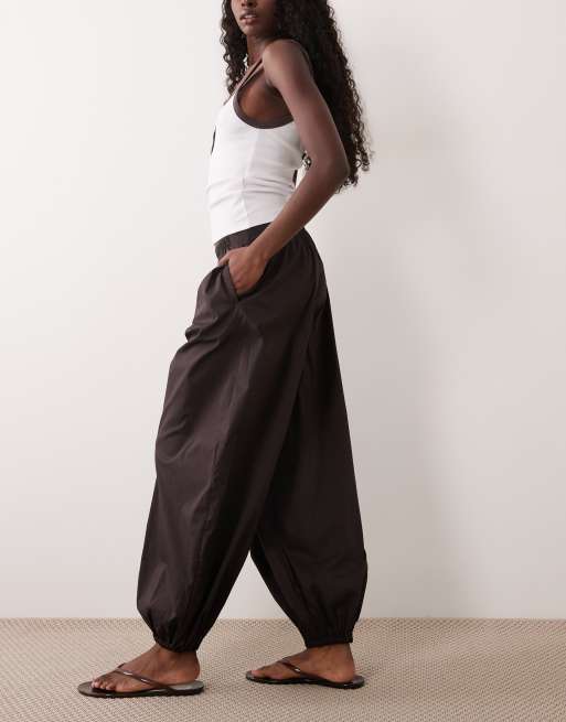 JDY balloon pants in brown, 2 of 5