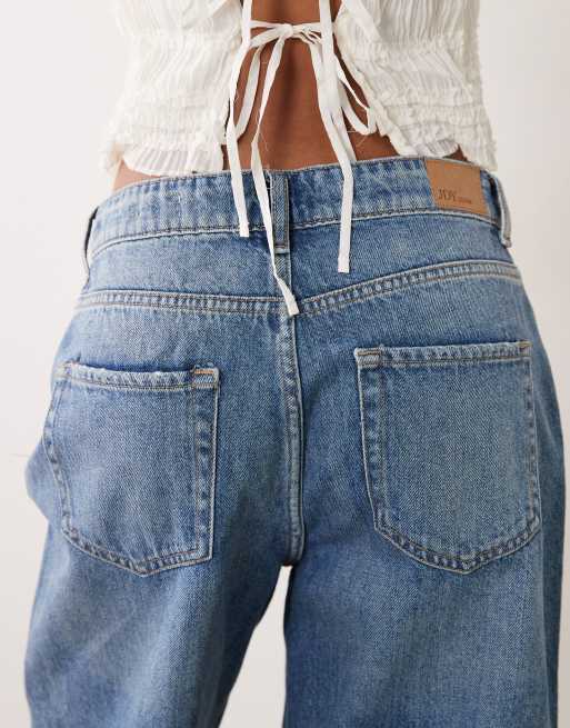 JDY - Bermuda en jean à taille mi-haute - Bleu moyen, 4 de 5