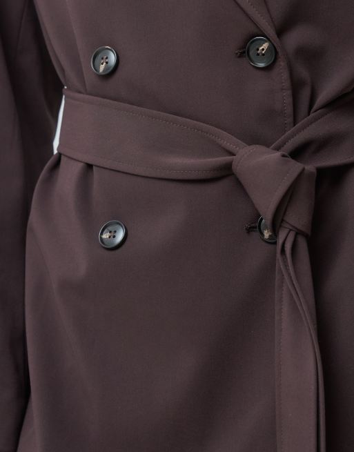 JDY blazer co-ord met overslag in bruin, 3 van 5