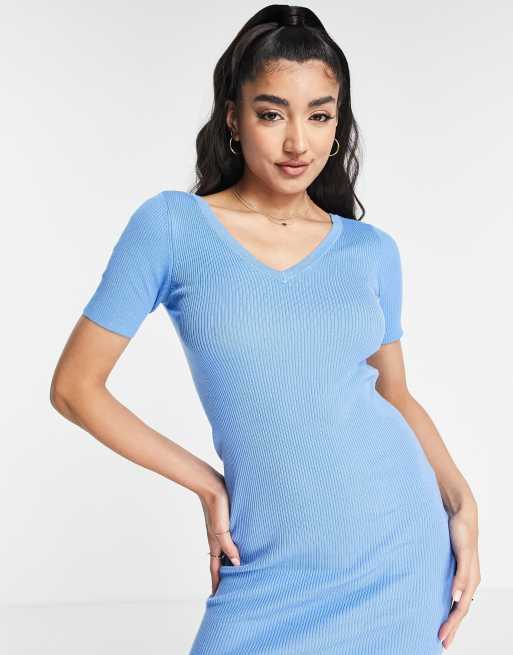 Light blue 2024 knit dress