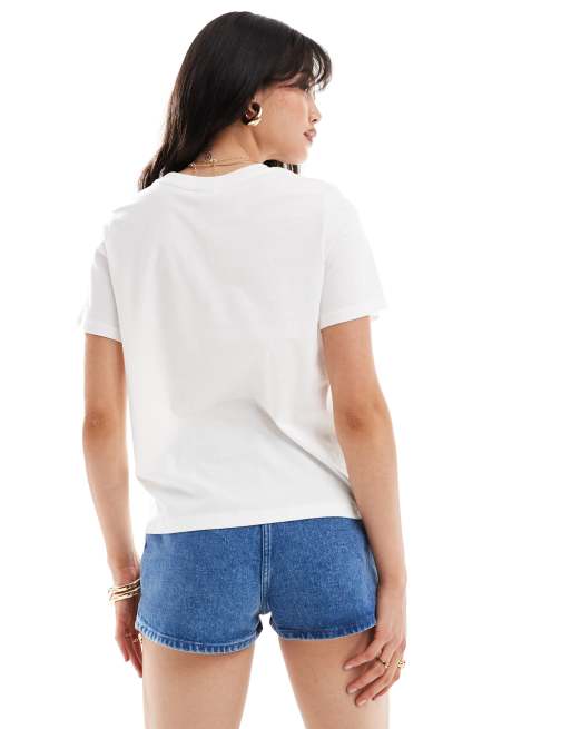 JDY boxy t-shirt in white, 2 of 4