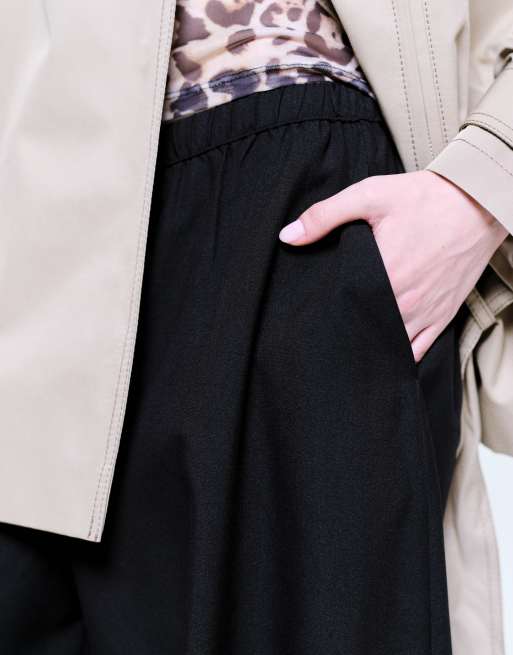 JDY - Broek met halfhoge taille en ballonpijpen in zwart, 5 van 5