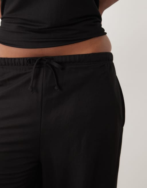 JDY - Broek met wijde pijpen in zwart, deel van co-ord set, 3 van 5