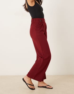Jdy Button Detail Wide Leg Dad Pants