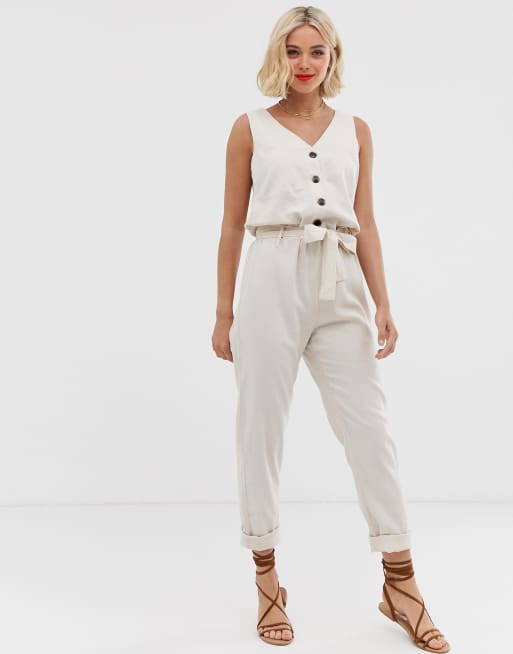 Jdy cheap linen jumpsuit