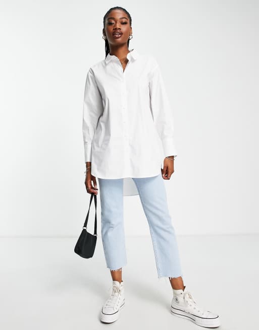JDY - Camicia bianca a maniche lunghe