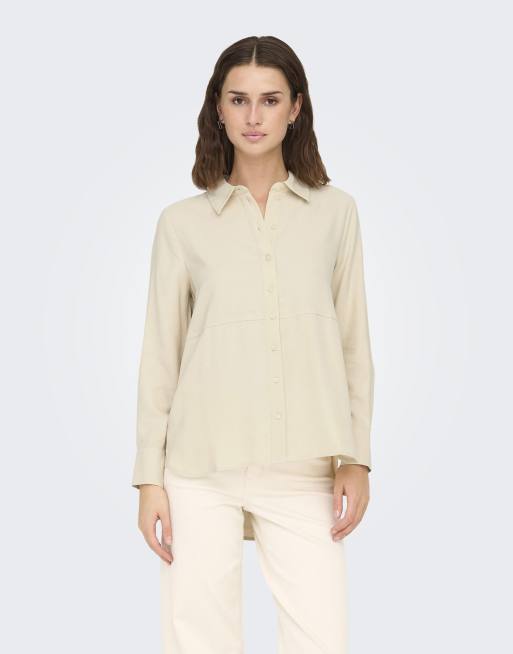 JDY - Camicia color sabbia