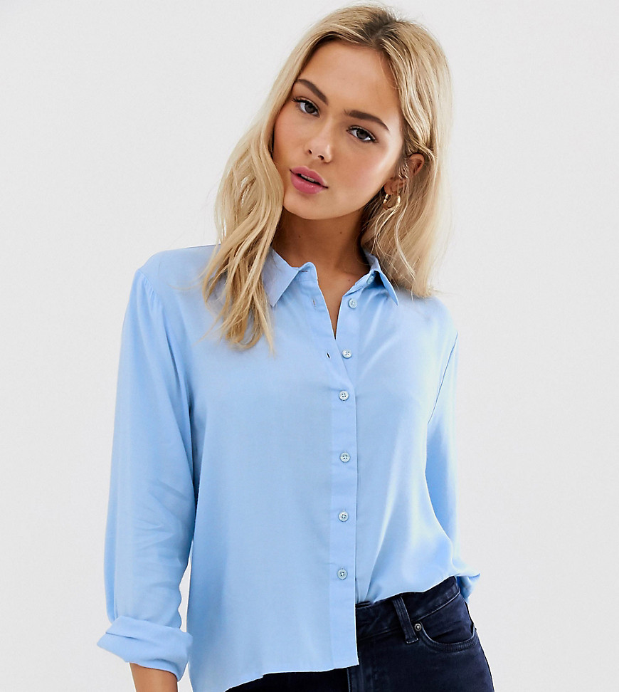 JDY casual cotton shirt-blue