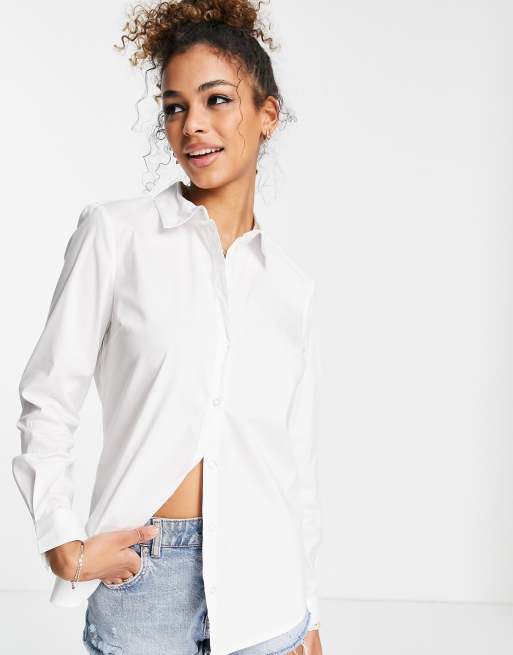 JDY casual shirt in white