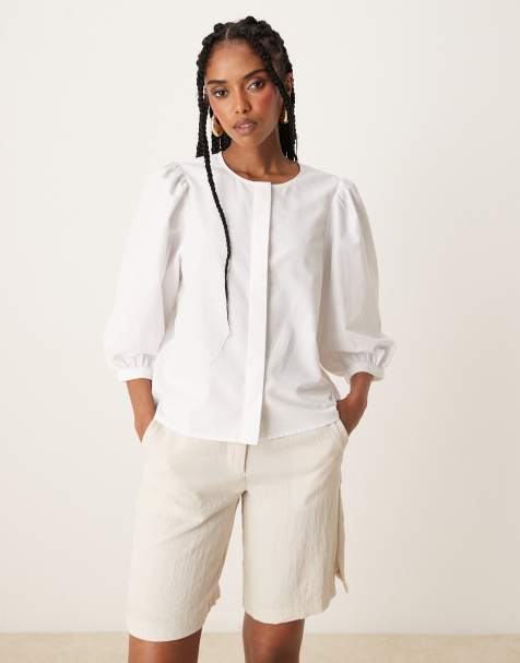 JDY - Chemise à manches boule - Blanc - view 1