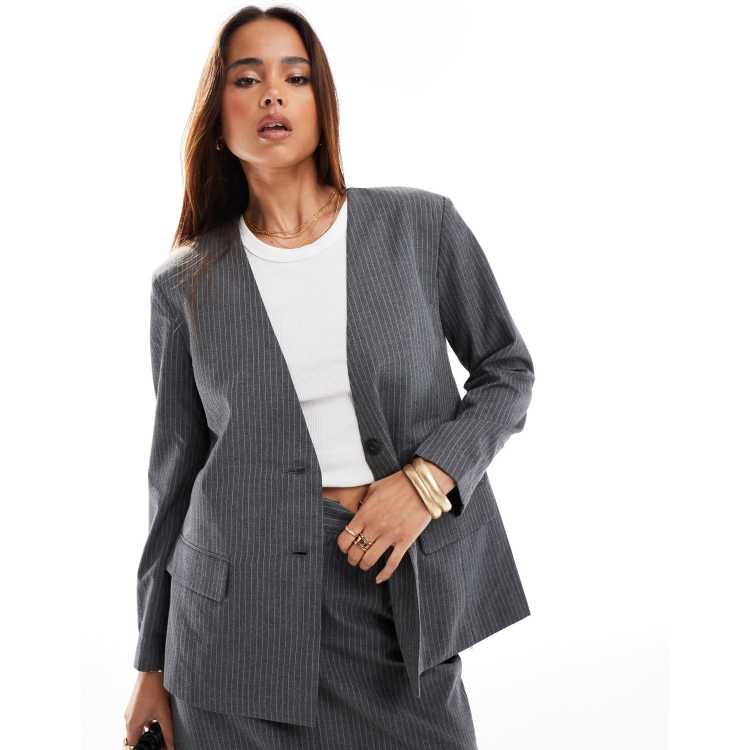 Jdy collarless coat sales