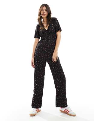 JDY wide leg jumpsuit in floral print - ASOS Price Checker
