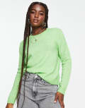 [JDY] JDY crew neck jumper in green XS GREEN
