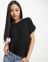 Noisy May cropped t-shirt in black | ASOS