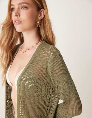 Jdy Crochet Beach Robe