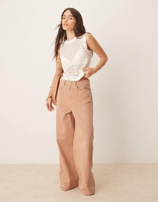 Jdy Crochet Open Knit Tank Top