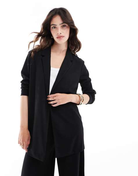 JDY lightweight blazer co-ord n black