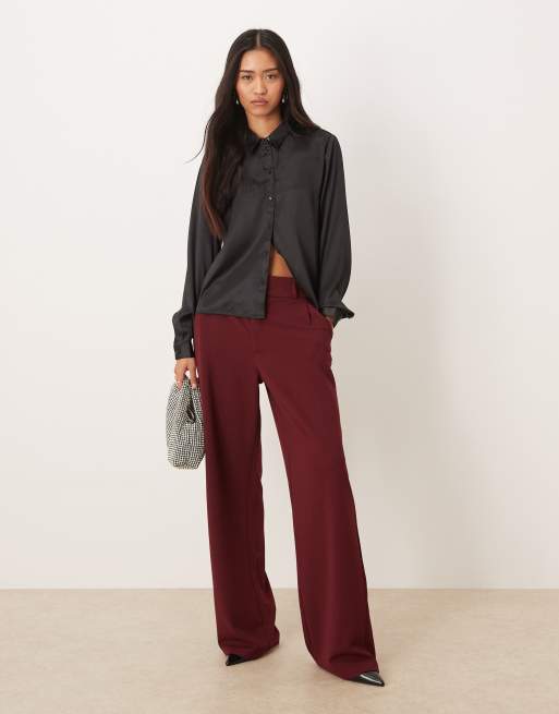 JDY – Czarna satynowa koszula, 2 z 4