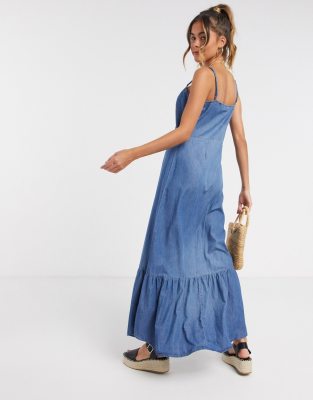 denim maxi