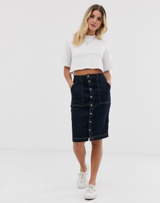 jdy denim skirt