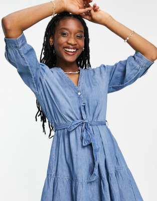 monsoon denim shirt dress