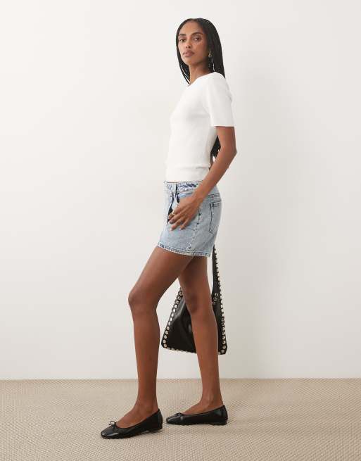 JDY denim skort in light blue, 2 of 5