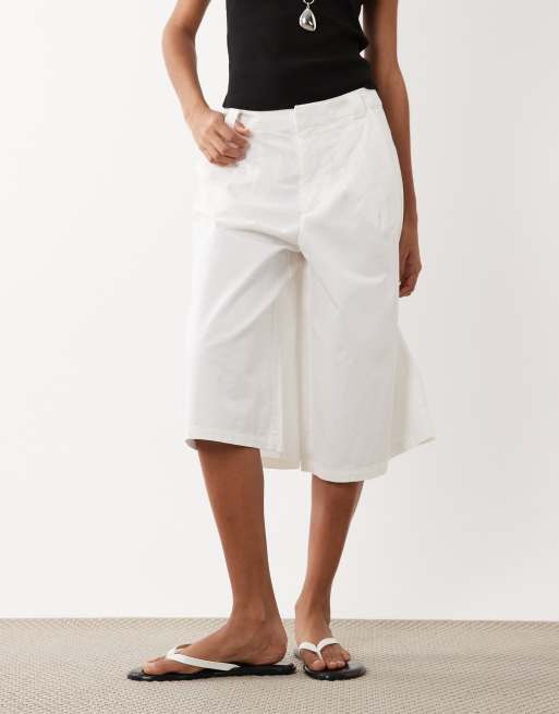JDY - Elegante bermudashort in wit, 2 van 5