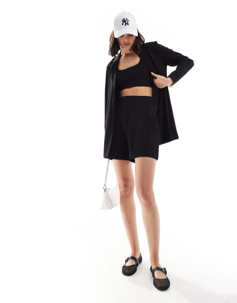 JDY - Elegante bermudashorts i sort - Del af sæt - view 1