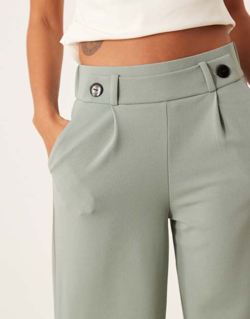JDY – Elegante Hose in Blaugrün mit hohem Bund und weitem Schnitt, 3 von 5