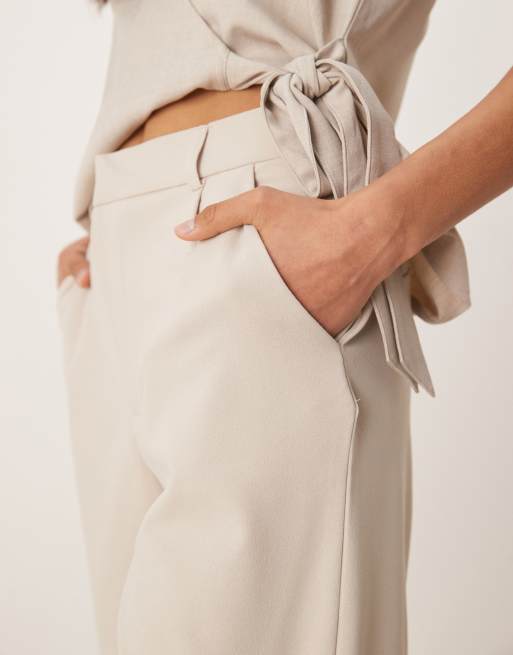 JDY - Elegante short met lange pasvorm in beige, 3 van 5