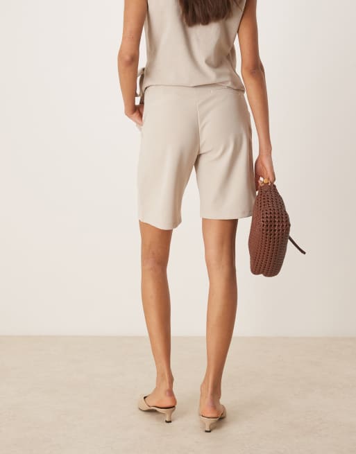 JDY - Elegante short met lange pasvorm in beige, 4 van 5